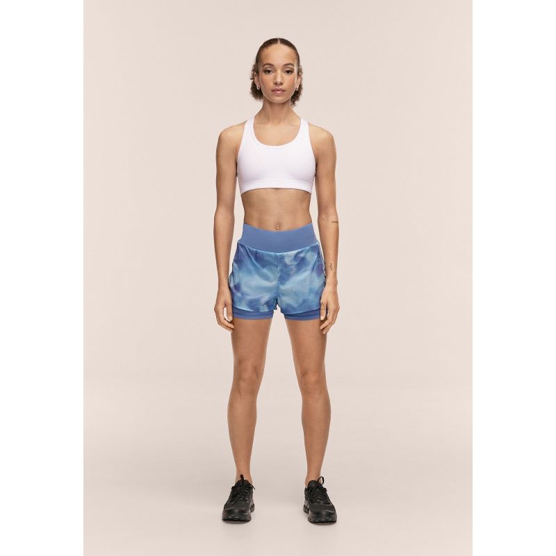 CASALL Breeze Printed Running Short, navy blue