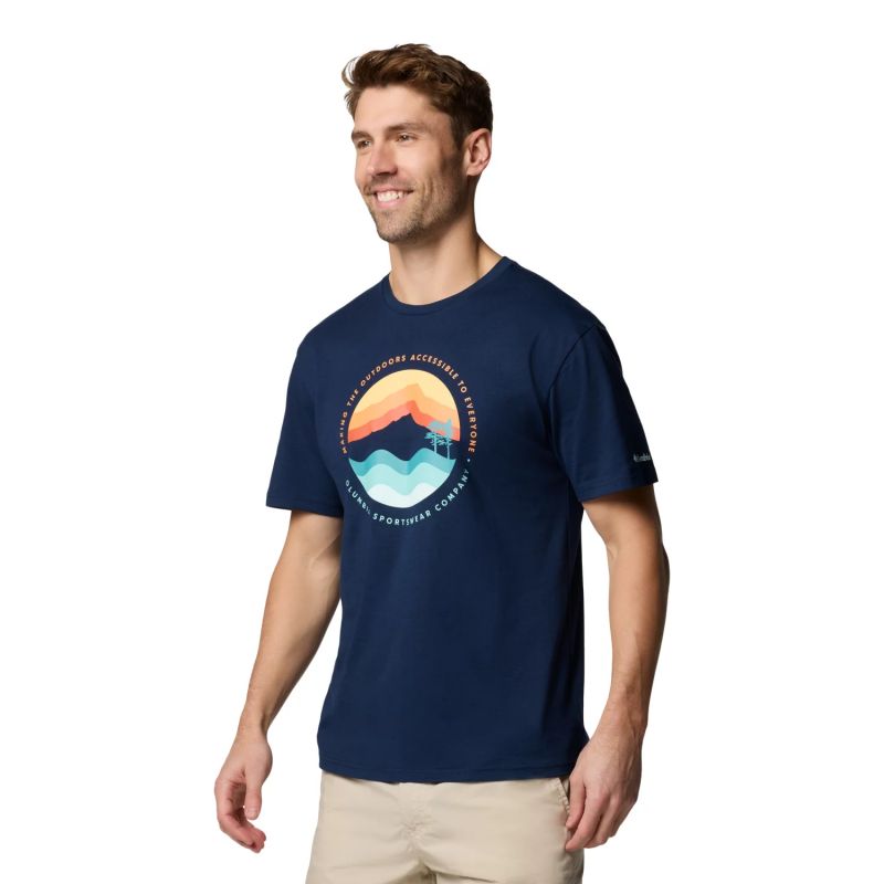 Columbia Path Lake II Graphic Tee M 1934814468 Clothing/Outdoor/T-shirts with short sleeves/Columbia Your Sports Performance