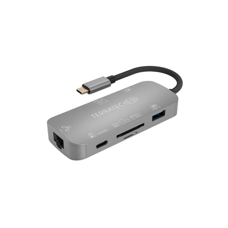 TERRATEC CONNECT C8 - Docking Station - USB-C - HDMI - GigE Kable i adaptery/Adaptery, przejściówki Your Sports Performance