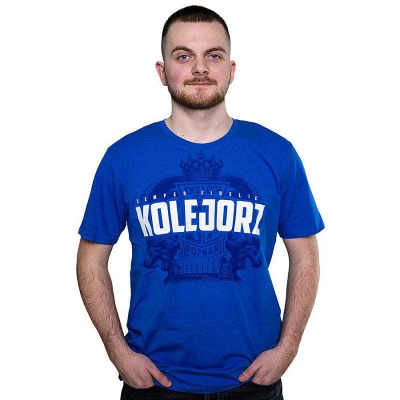 Kolejorz Semper Fidelis T-shirt Blue L KKS Lech