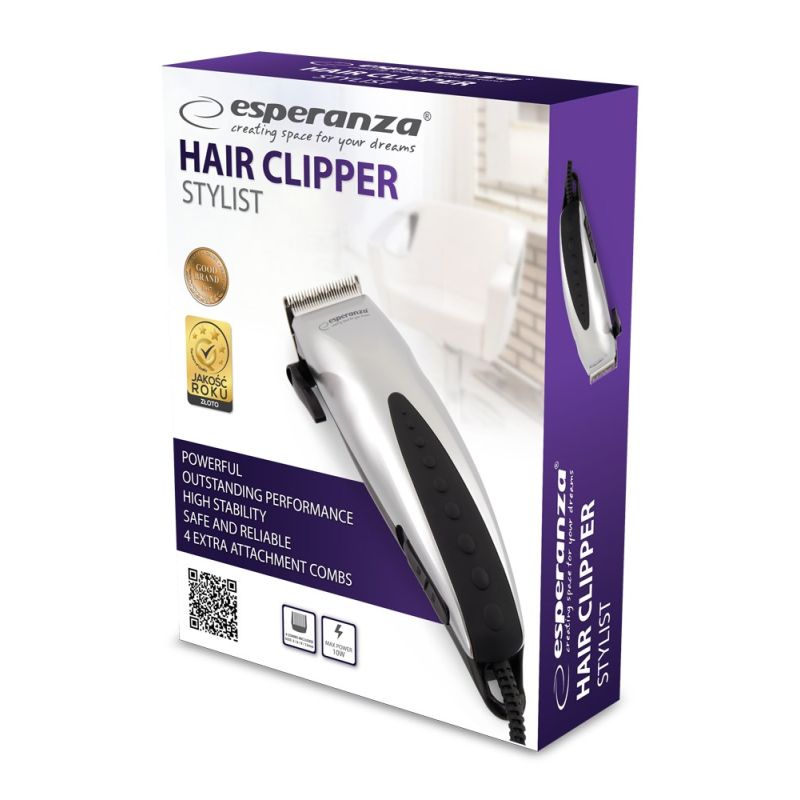Esperanza EBC003 Stylist Hair Clipper (Silver) AGD - Produkty/Maszynki do strzyżenia Your Sports Performance