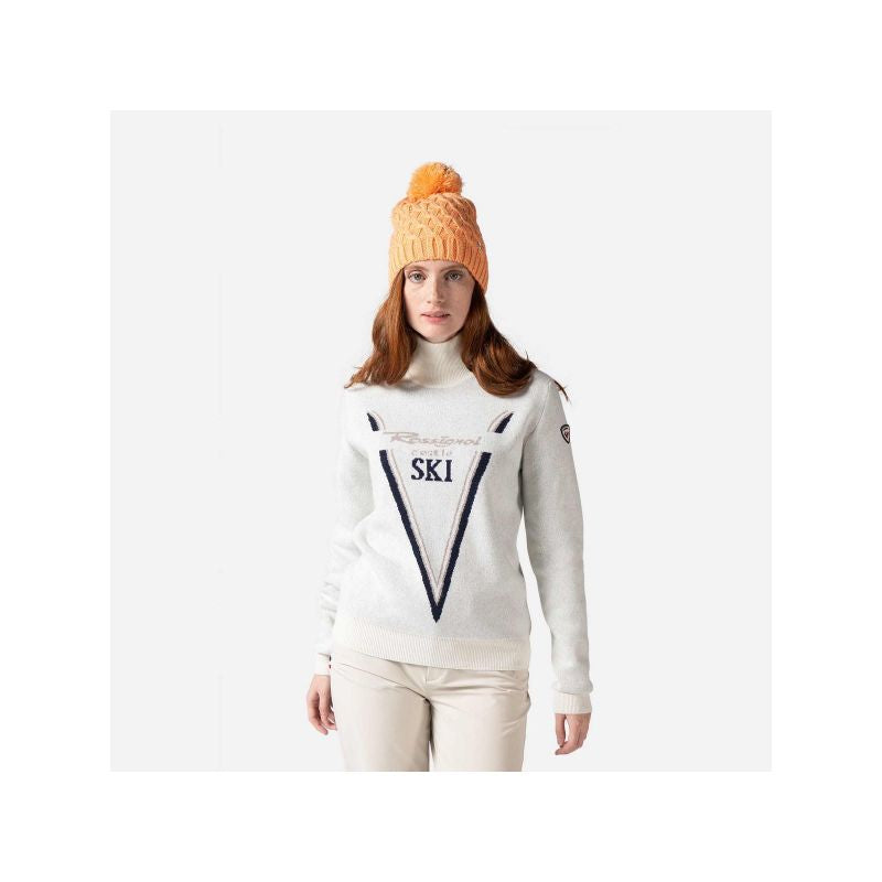 Rossignol W Victoire Tn Knit Sweater White Import z PMSport Your Sports Performance