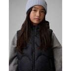 Girls' hooded vest 4F 4FJRSS26TVJAF355-20S