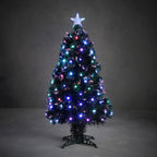 DECORATIVE FIBER OPTIC CHRISTMAS TREE MULTICOLOR 90CM LUCA Home and Garden/Equipment Your Sports Performance