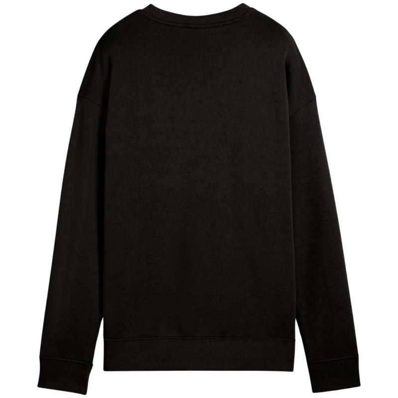 Puma Women's ESS Small No. 11 Logo Relaxed Crew Sweatshirt Black 684975 01