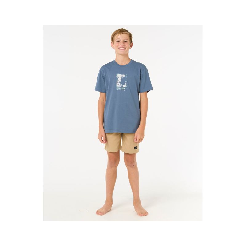 RIP CURL Raw Energy Frame Tee - Boy Navy