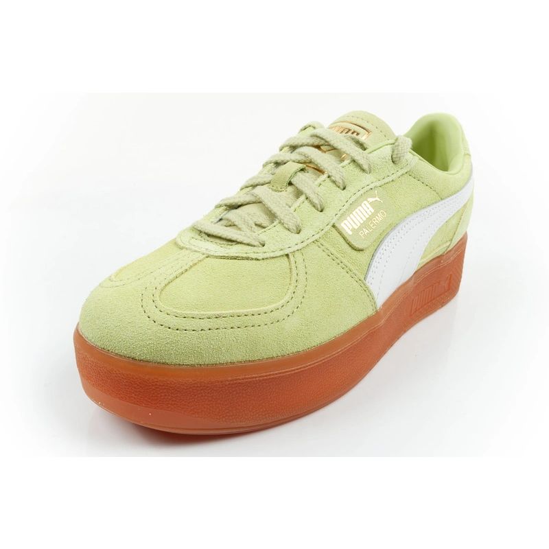 Puma women's shoes sports sneakers Palermo platform fashionable green Puma