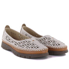 Women's leather openwork shoes, gray, Sergio Leone SP006 To be categorized Your Sports Performance