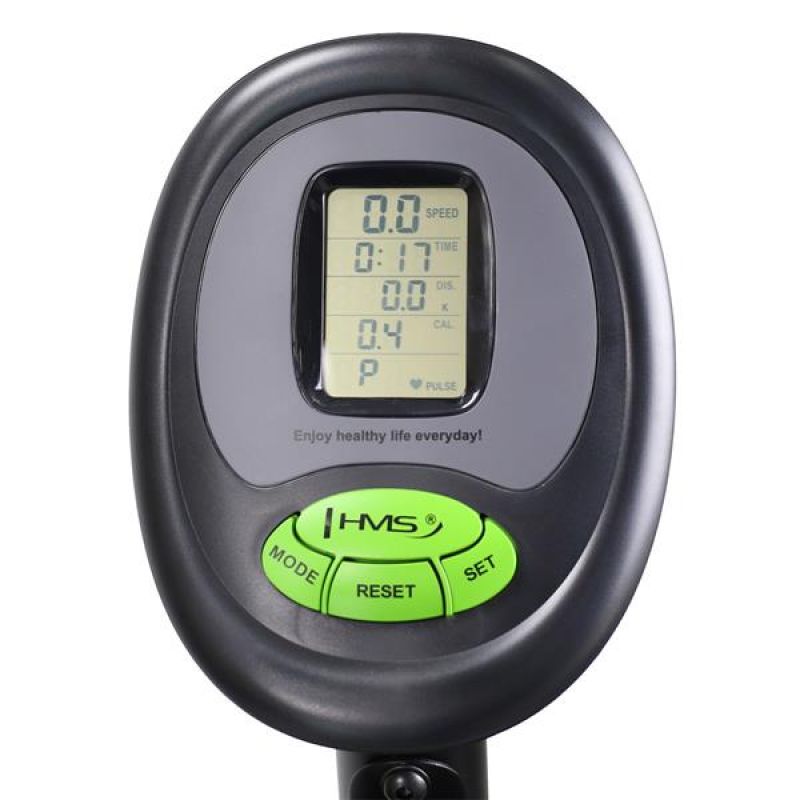 Horizontal magnetic bike plus HMS R9259 black and green Accessories/Training equipment/Rowery, orbitreki Your Sports Performance
