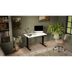 Electric height adjustable desk MOON 121x67x72-120 black/white Biurka/Biurka nowoczesne Your Sports Performance