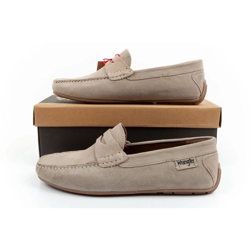 Wrangler men's shoes Maifield Suede moccasins, natural leather, beige To be categorized Your Sports Performance
