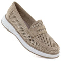 Women's openwork golden lords shoes Sergo Leone MK098H LEONE