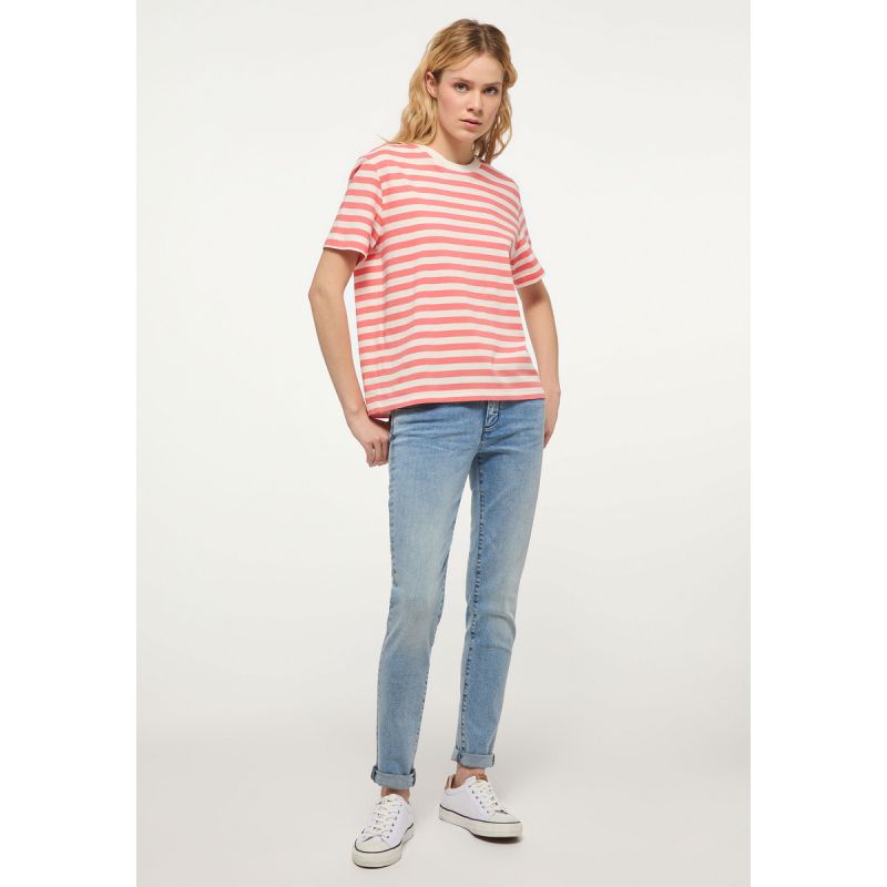 Mustang T-shirt Alina C Striped W 1013785 12434 Clothing/Lifestyle/T-shirts/Mustang Your Sports Performance