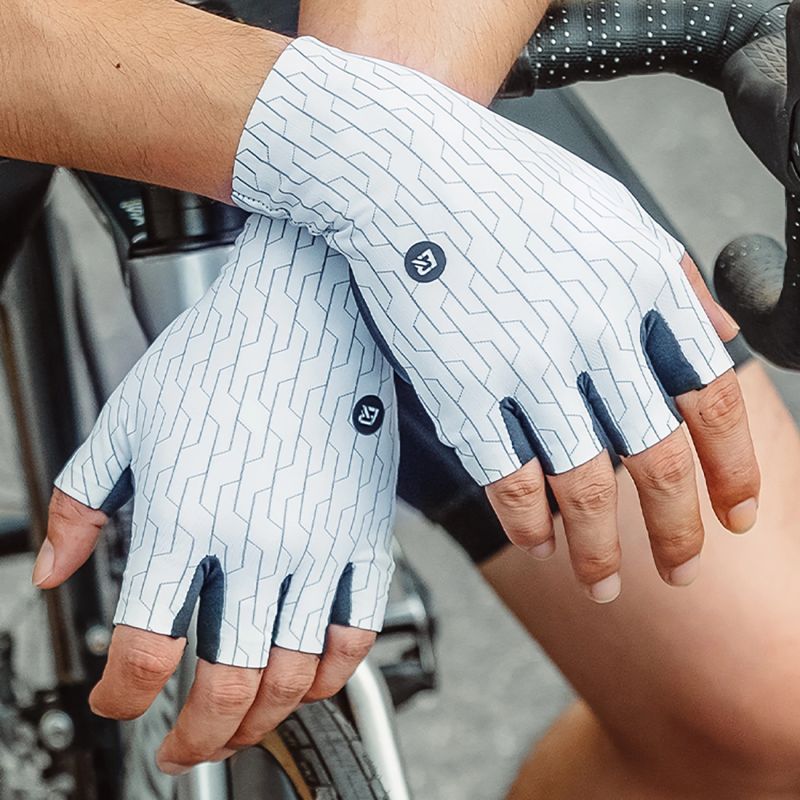 Rockbros Road Cycling Gloves Size: L - Black and White Rockbros