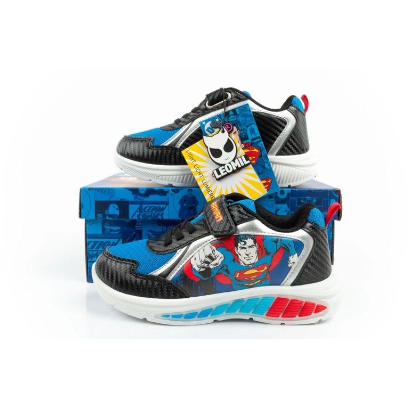 Leomil children's sports shoes sneakers for boys Superman LED In preparation Your Sports Performance