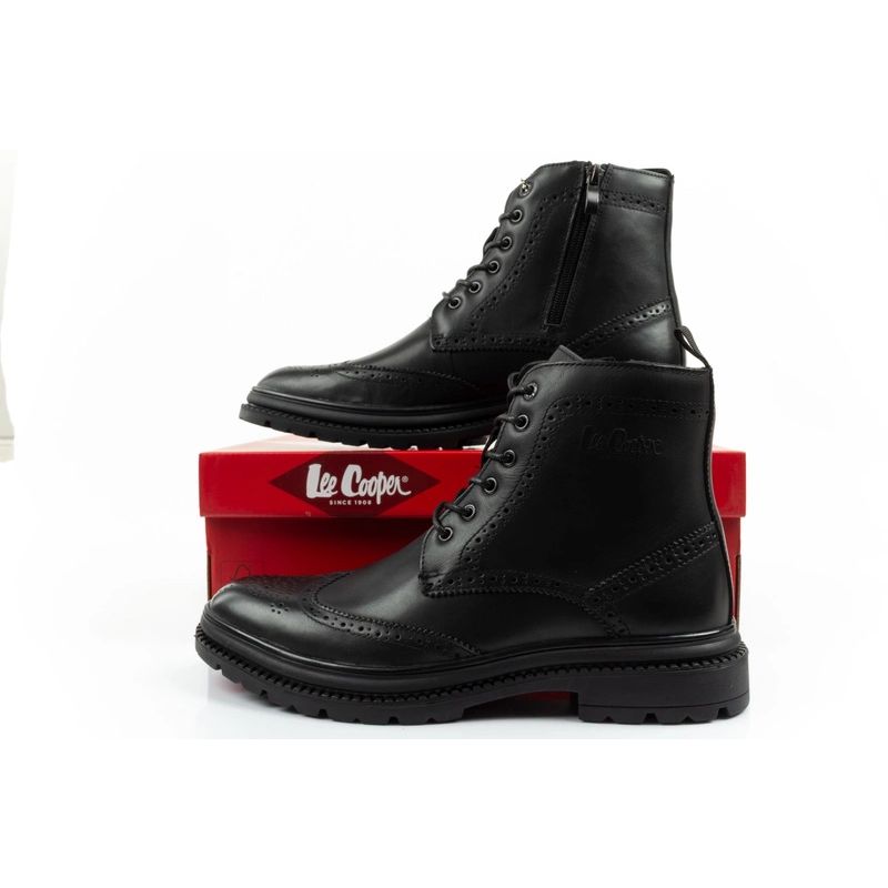 Lee Cooper men's shoes Chelsea boots elegant leather black Lee Cooper