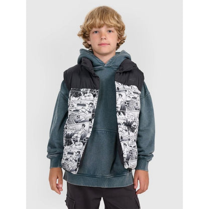 Boy's down vest with synthetic filling 4F 4FJRAW25TVJAM321-10A 4f