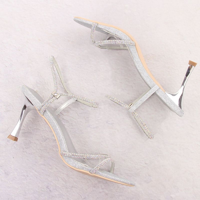 Sandals with zircons Potocki W LE20326 WOL282B Footwear/Lifestyle/Potocki Your Sports Performance