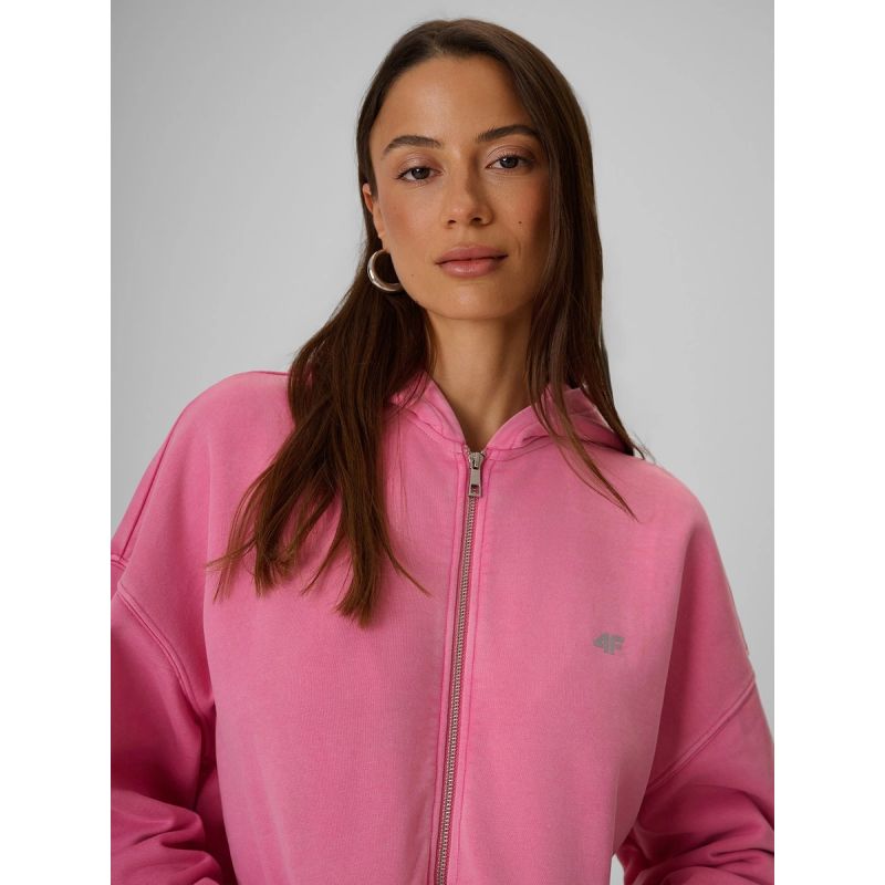 Women's oversize sweatshirt with hood 4F 4FRSS26TSWSF3189-55S
