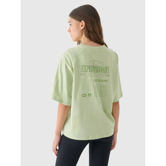 Women's oversize printed T-shirt 4F 4FRAW24TTSHF2583-43S *Kategoria tymczasowa Your Sports Performance