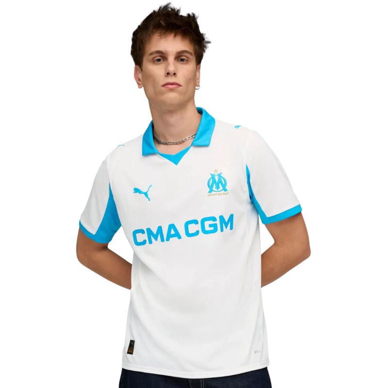 Men's Puma Olympique Marseille Home Jersey Replica white 779801 01 In preparation Your Sports Performance