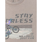 Boy's loose T-shirt with print 4F 4FJRSS26TTSHM4279-25S