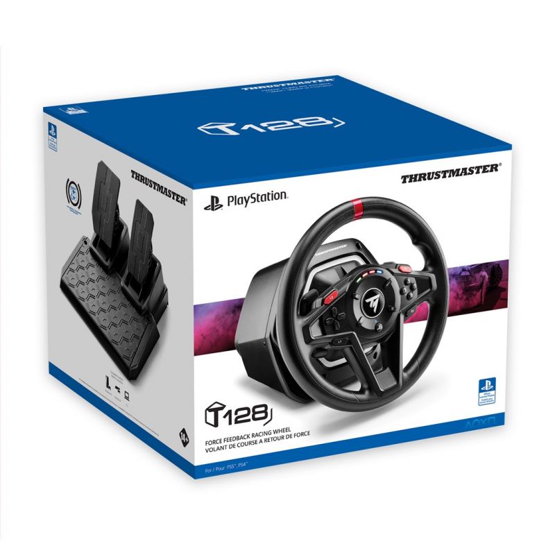 Thrustmaster T128 Black USB Steering Wheel + Pedals Analog PC, PlayStation 4, PlayStation 5 Konsole/Kontrolery Your Sports Performance