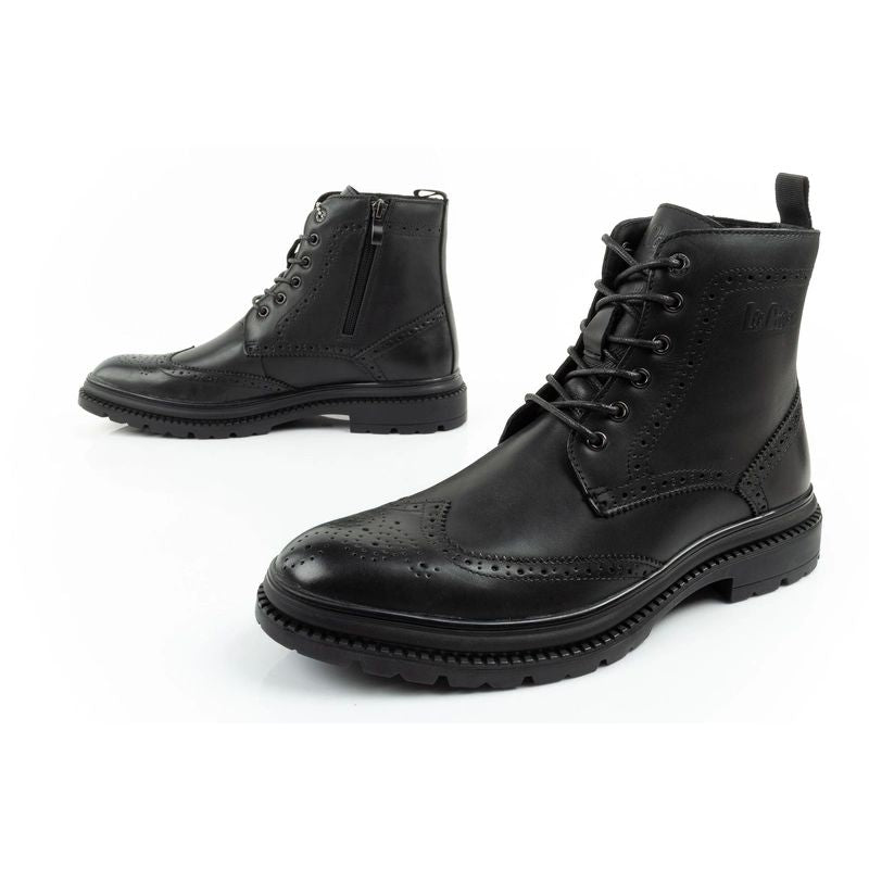 Lee Cooper men's shoes Chelsea boots elegant leather black Lee Cooper