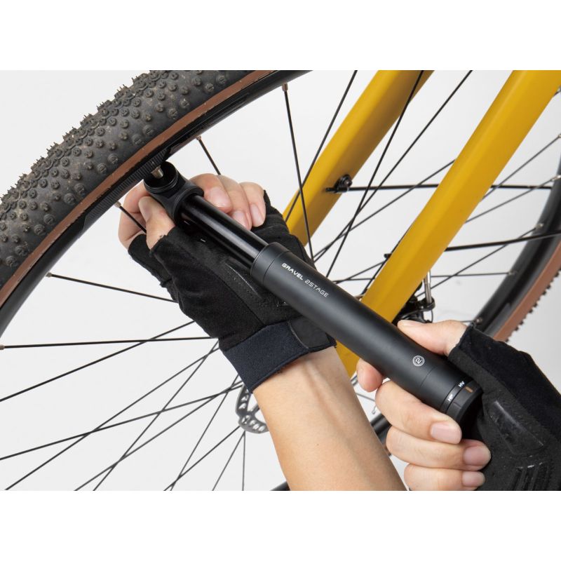 ToPeak Gravel 2 Stage Bike Pump - Black In preparation Your Sports Performance