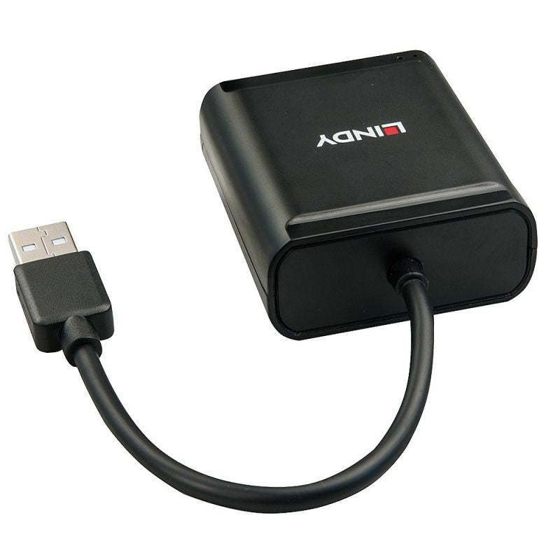 Lindy 42679 USB 2.0 Hubs and Hubs Black Kable i adaptery/Adaptery, przejściówki Your Sports Performance