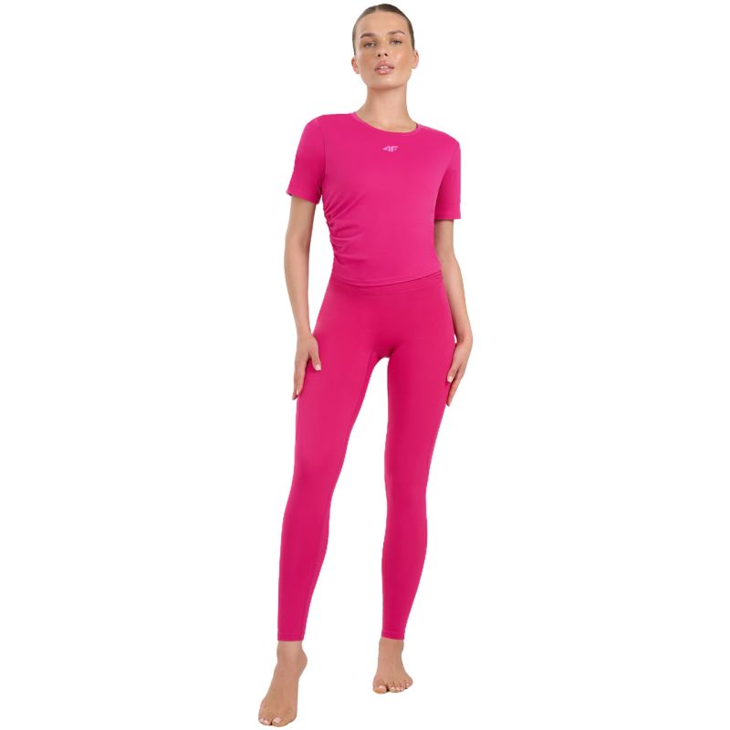 Women's leggings 4F FNK F369 pink 4FWAW25TFTIF369 54S In preparation Your Sports Performance