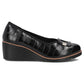 Leather wedge pumps black Filippo DP7661/26 BK Filippo