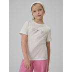 Girls' regular printed T-shirt 4F 4FJRSS26TTSHF3455-11S 4f