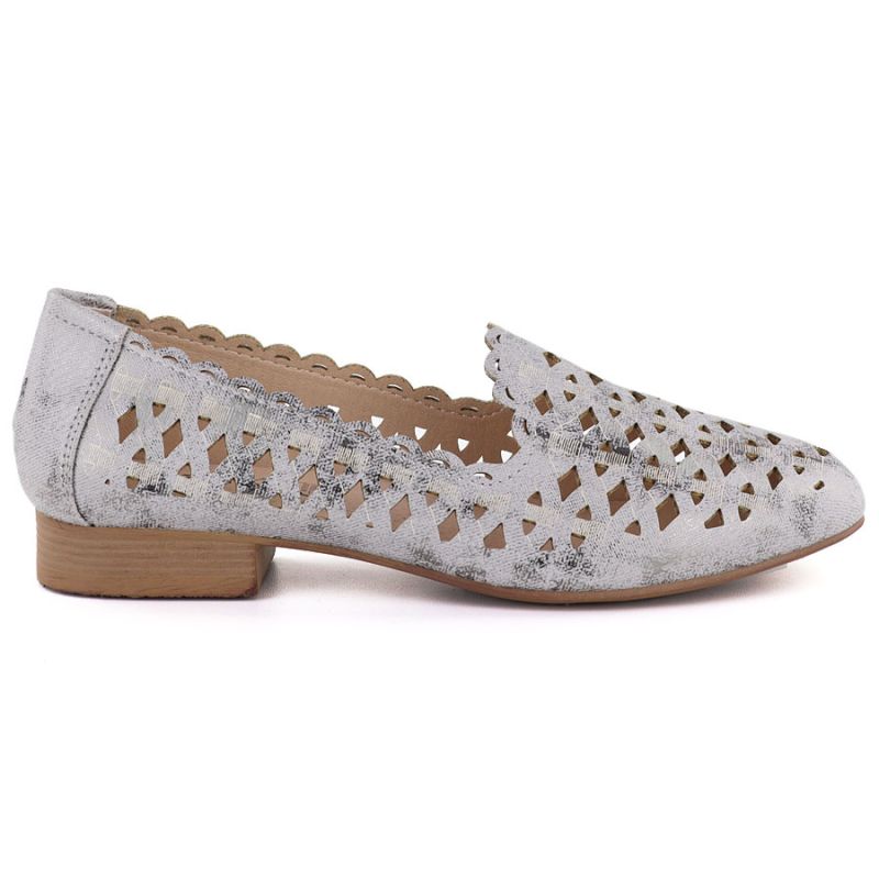 Women's openwork gray and silver shoes Jezzi ASA222 To be categorized Your Sports Performance