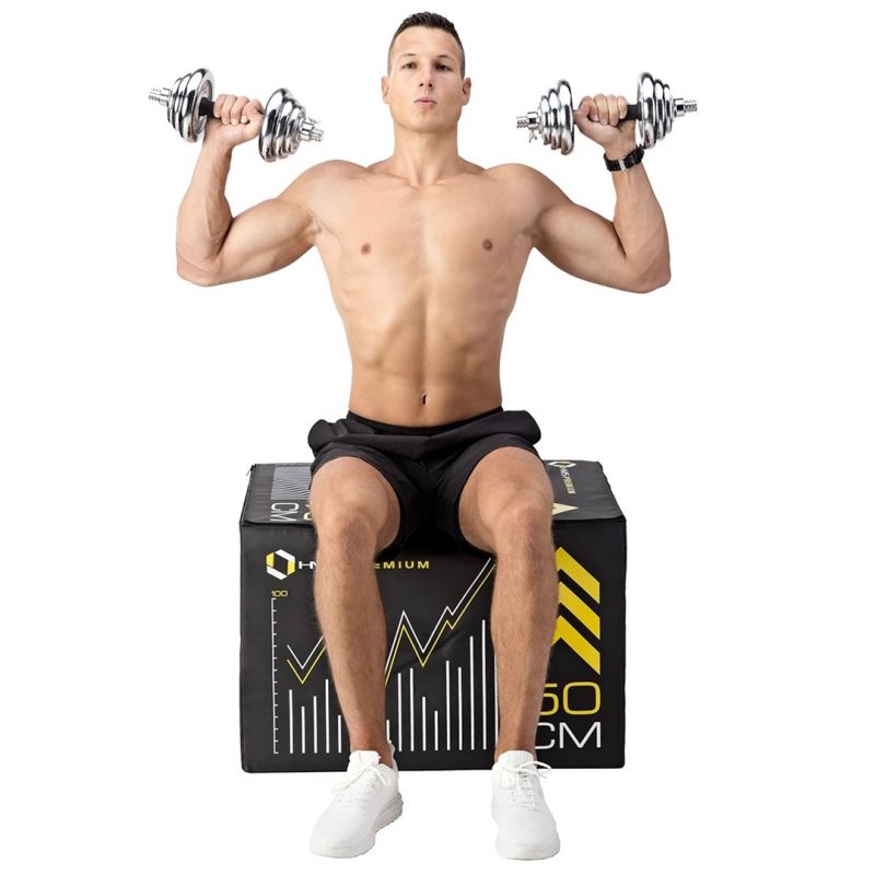 Dumbbells in a case HMS STC21 2 x 10 kg chrome In preparation Your Sports Performance