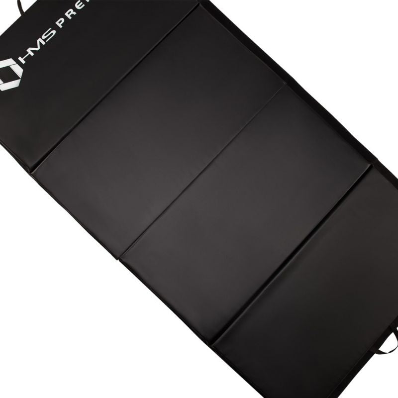 Folding gymnastics mattress black 2400x1200x50mm HMS MGS01 In preparation Your Sports Performance