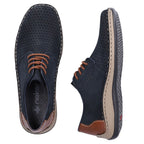 Rieker 05226-14 navy blue openwork leather shoes To be categorized Your Sports Performance