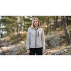Geographical Norway TAMOUREUSE LGREY DB LADY 047-1 Women's Fleece Jacket (WZ8036F/GN-LIGHT GREY)