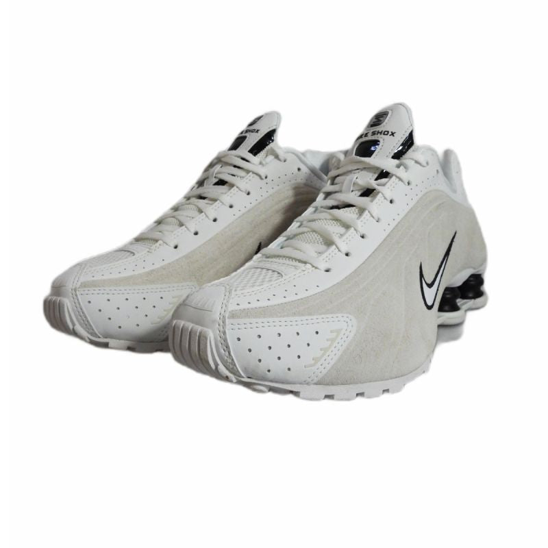 Nike Shox R4 Summit White/Light Orewood Brown Beige Women's Sports Shoes - HQ7739-100 Nike