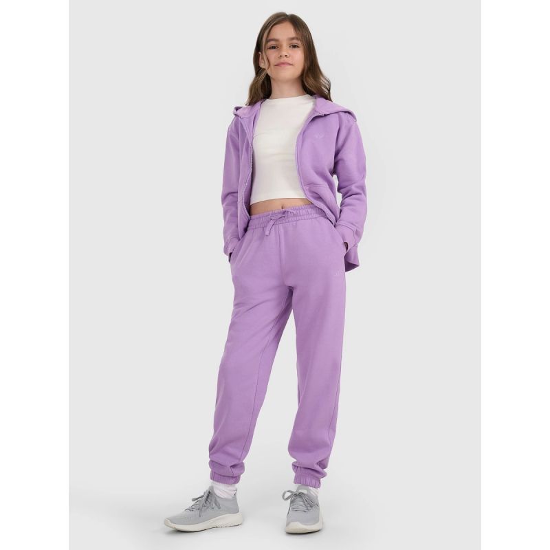 Girls' jogger sweatpants 4F 4FJRAW25TTROF1616-51S Clothing Your Sports Performance