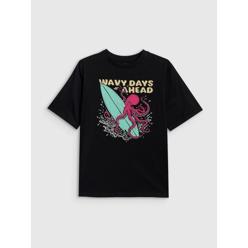 Boy's cotton T-shirt 4F 4FJRSS26TTSHM3904-20S