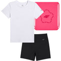 Set for girls 4F F071 T-shirt, shorts, bag 4FJWSS26TAPSF071 90S