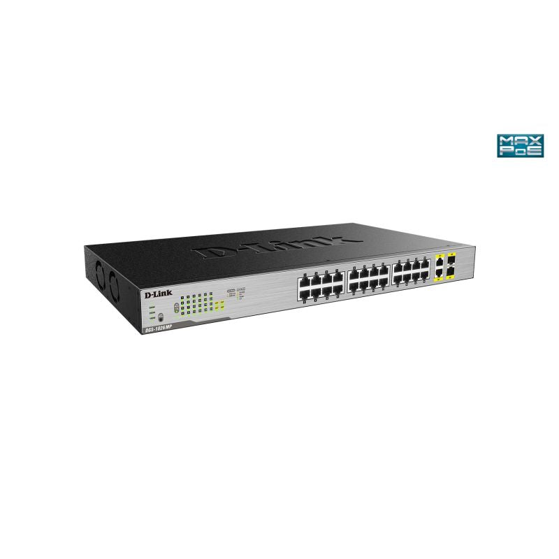 D-Link DGS-1026MP Network Link Unmanaged Gigabit Ethernet (10/100/1000) PoE Support Black, Gray Komunikacja i łączność/Switch-e Your Sports Performance