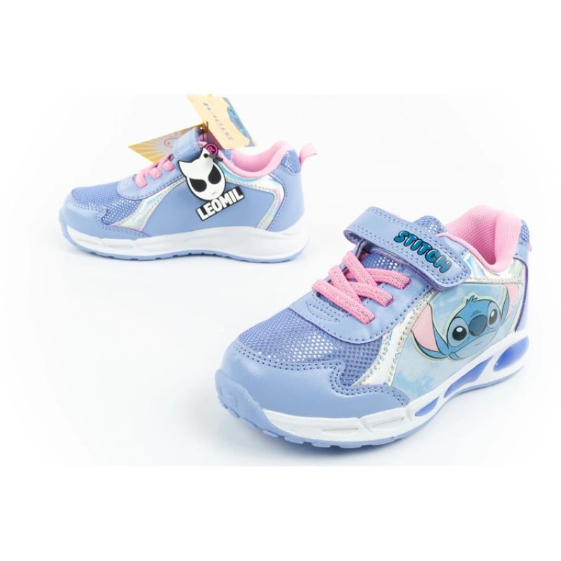 Leomil Stitch children's sports shoes, lightweight sneakers with Velcro LED In preparation Your Sports Performance