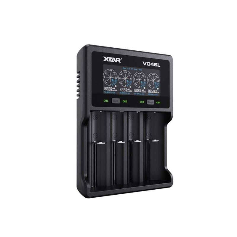 XTAR CHARGER FOR CYLINDRICAL BATTERIES LI-ION/NI-MH/NI-CD 18650 VC4SL Baterie, akumulatorki i ładowarki/Ładowarki akumulatorowe (bez akumulatorków) Your Sports Performance