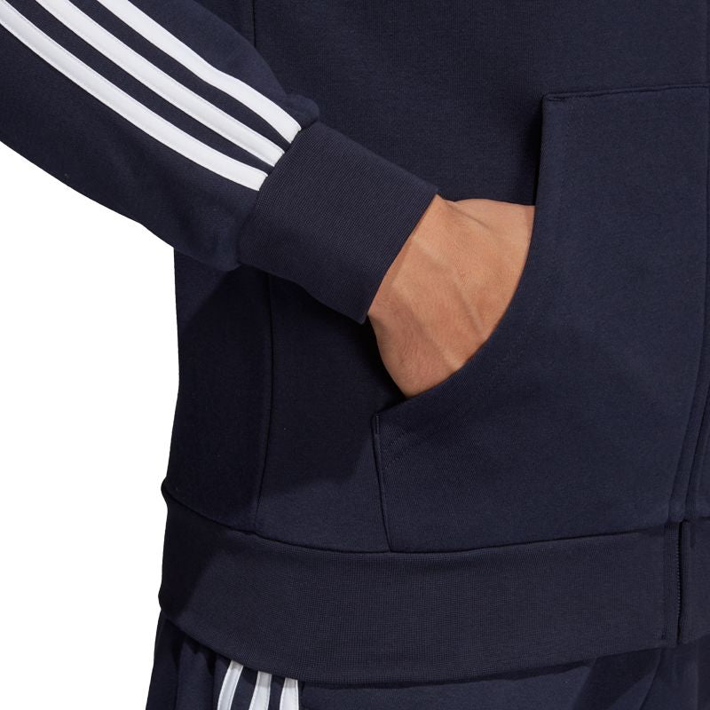 Adidas Essentials 3 Stripes FZ Fleece M DU0475 sweatshirt Clothing/Training Adidas