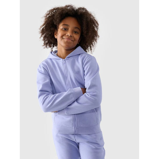 Girls' sweatshirt with a hood, 4F Junior 4FJWMM00TSWSF1315-32S *Kategoria tymczasowa Your Sports Performance