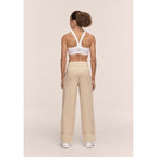 CASALL Aria Turn Up Straight Jogger Women's Pants, Beige