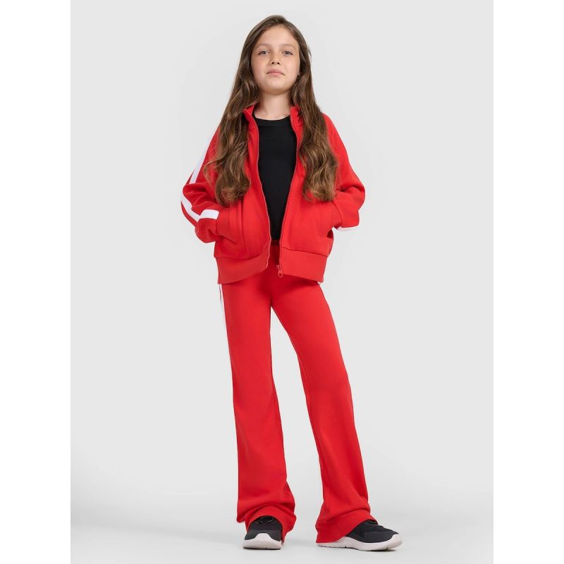 Girls’ Plain Slim-Fit Long-Sleeve Shirt 4F 4FJRAW25TLONF603-20S