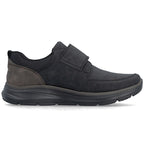 Rieker B1854-00 men's comfortable black Velcro shoes